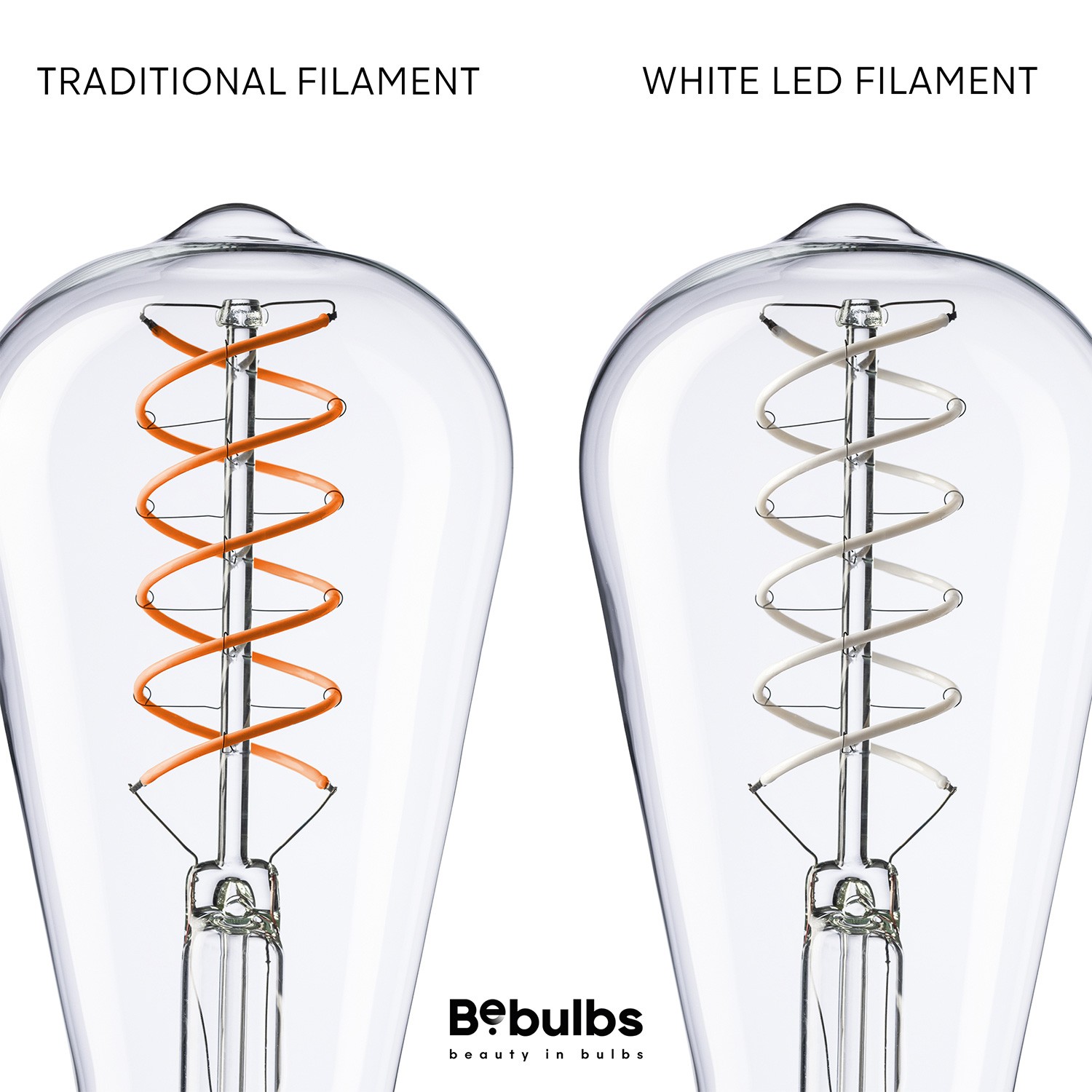 Lampadina LED Filamento Bianco Edison ST64 5,9W 500Lm E27 2700K Dimmerabile - W02