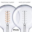 LED Glühbirne Weiß Globo G125 5,9W 500Lm E27 2700K Dimmbare - W04
