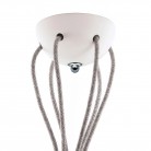 7-Loch-Lampenbaldachin Kit aus Keramik