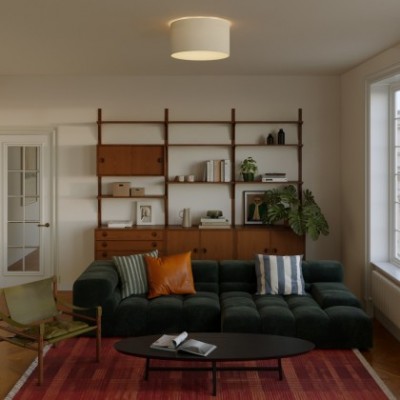 Deckenleuchte aus Stoff Medium - Made in Italy