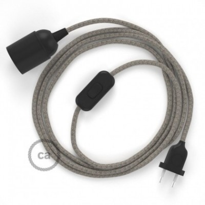 SnakeBis cordon avec douille et câble textile Losange Vert Thym RD62