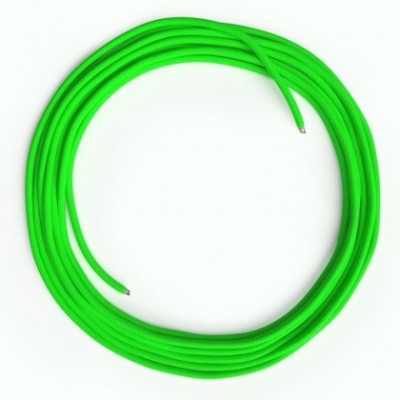 LAN-Kabel - Ethernet Cat 5e ohne RJ45-Anschlüsse - RF06 Seideneffekt Fluo Grün