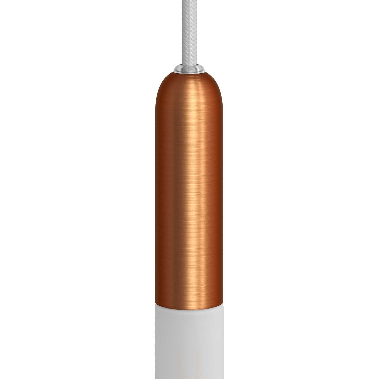 P-Light, E14 Lampenfasung aus Metall mit gedeckten Zugentlastung