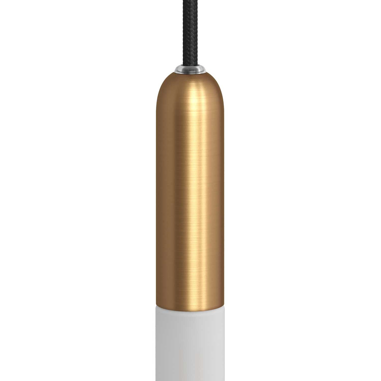 P-Light, E14 Lampenfasung aus Metall mit gedeckten Zugentlastung
