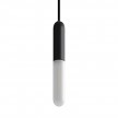 Suspension fabriquée en Italie avec câble textile et finition en métal avec douille E14 P-light