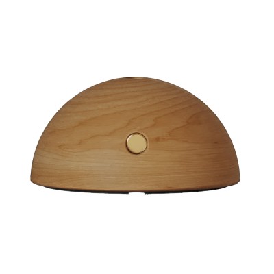 Halbkugelförmiger Holzkörper Ø 10cm h. 5cm aus Erlenholz