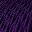 Fil Électrique Torsadé Gaine De Tissu De Couleur Effet Soie Tissu Uni Violet TM14