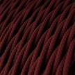 Elektrokabel geflochten überzogen mit Textil-Seideneffekt Einfarbig Bordeaux TM19