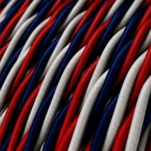 Fil Électrique Torsadé Gaine De Tissu De Couleur Effet Soie Tissu Uni USA TZUSA