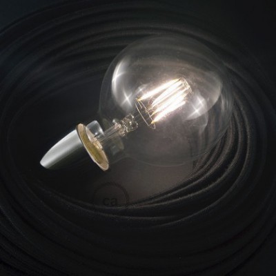 LED-Glühbirne transparent - Globo G95 Kurz Filament - 4W E27 Deko Vintage 2700K