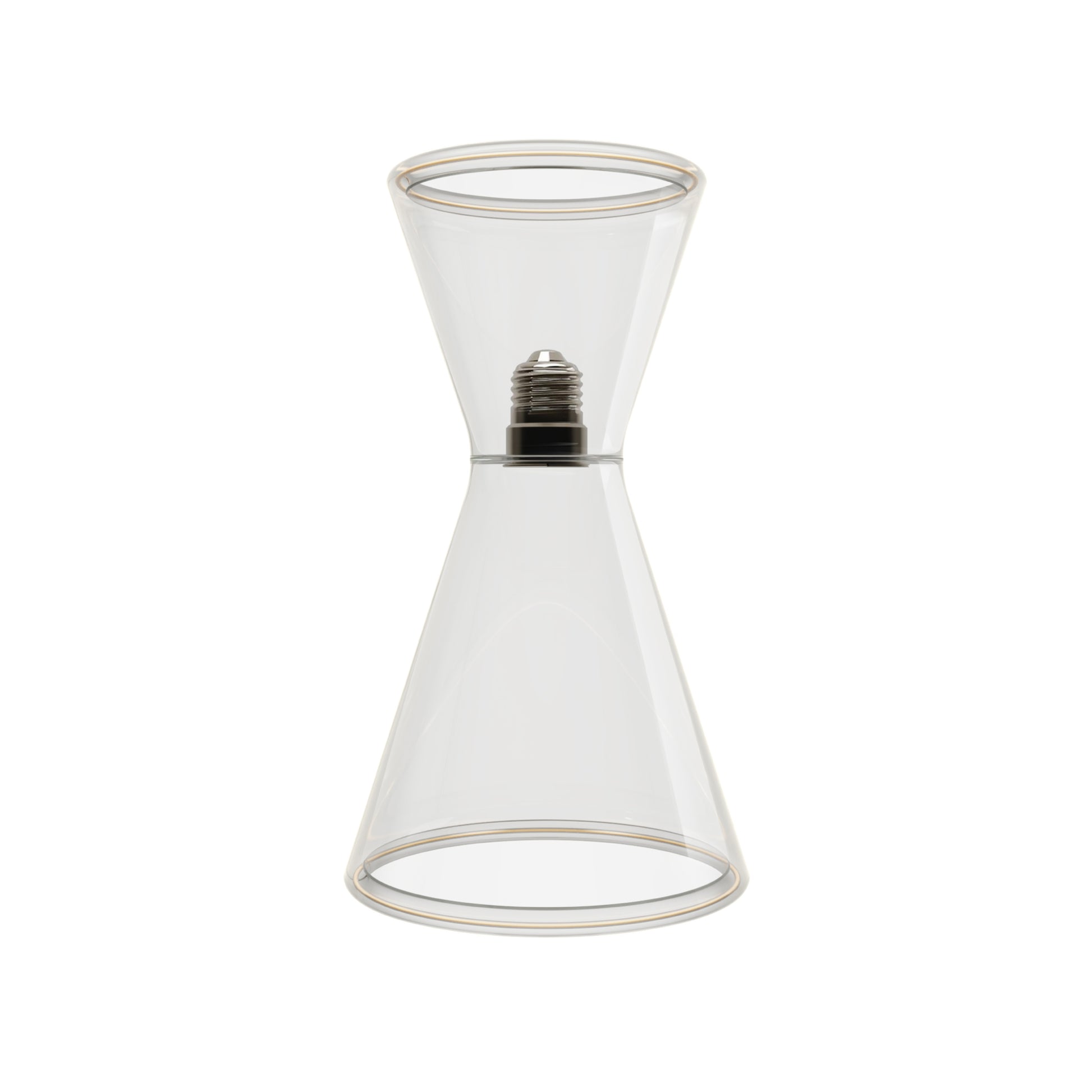 Lampadina LED Trasparente Ghost Line Doppio Cono 8W 780 Lm E27 2200K Dimmerabile - G08