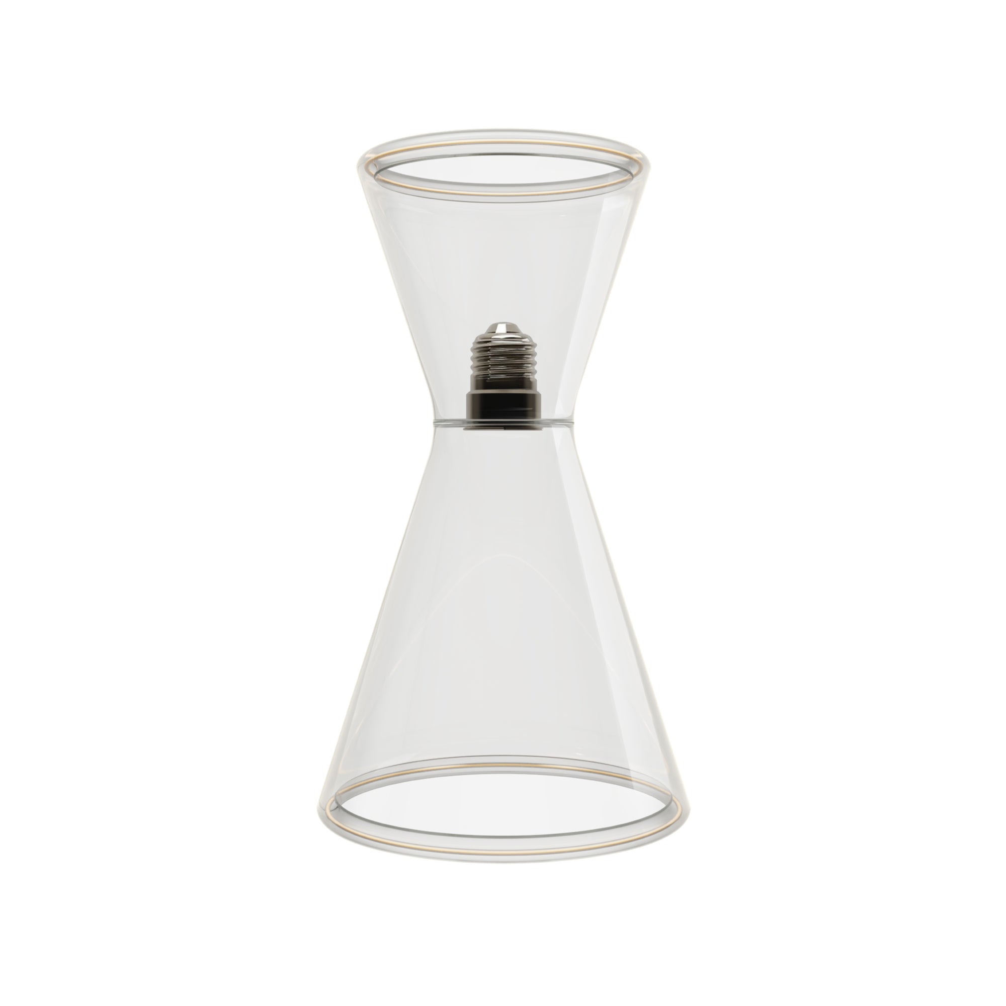 Lampadina LED Trasparente Ghost Line Doppio Cono 8W 780 Lm E27 2200K Dimmerabile - G08