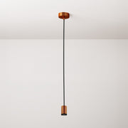 Lampada faretto a sospensione singola Mini Spotlight GU1d0 - Rame satinato