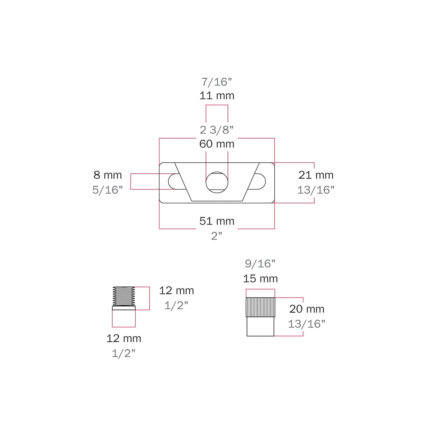 Bilanciatore in metallo con regolazione millimetrica per cavi in acciaio e paralumi - Passo M10x1 - Creative Cables
