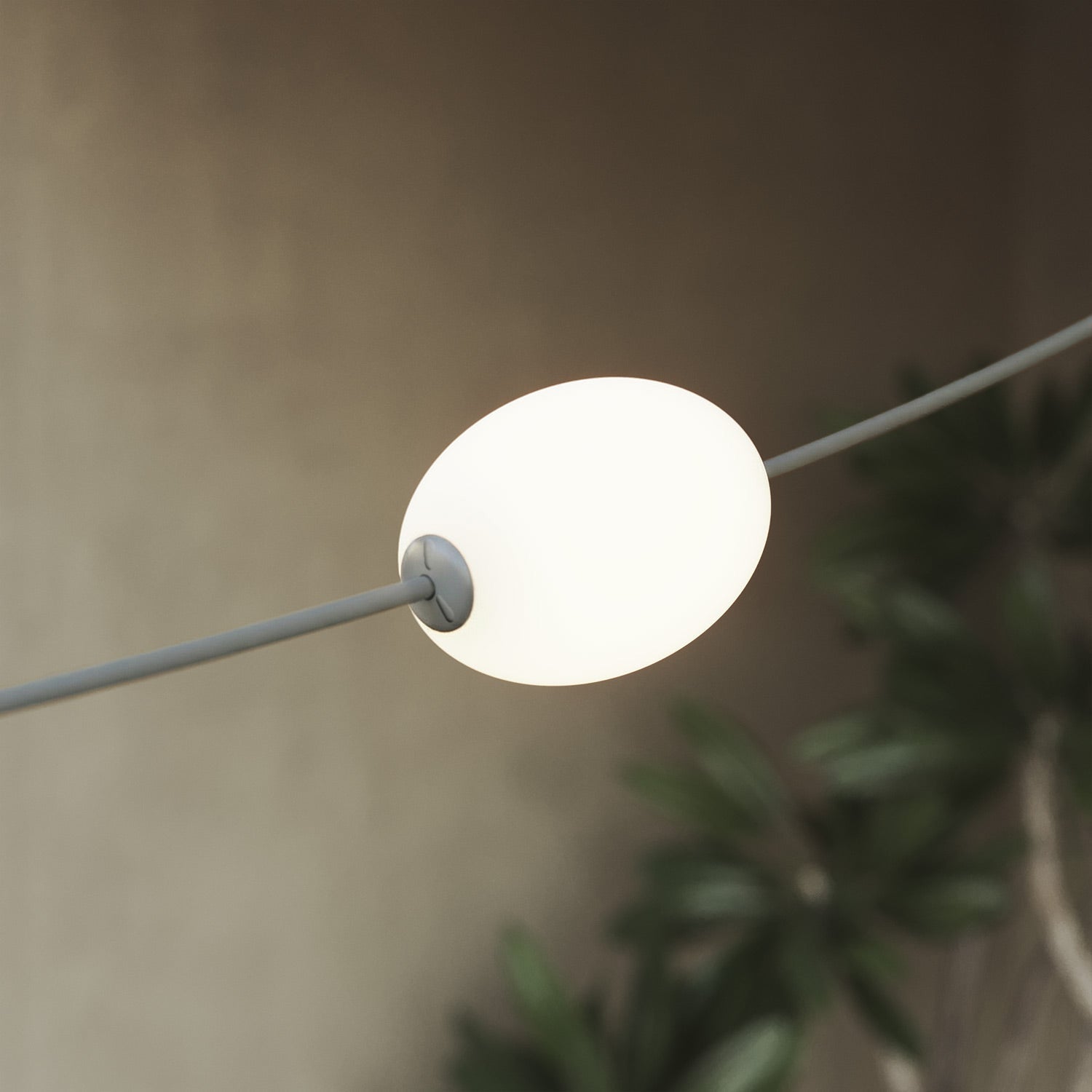 Catena luminosa 12 punti luce da esterno IP67 Grigio - Marina12