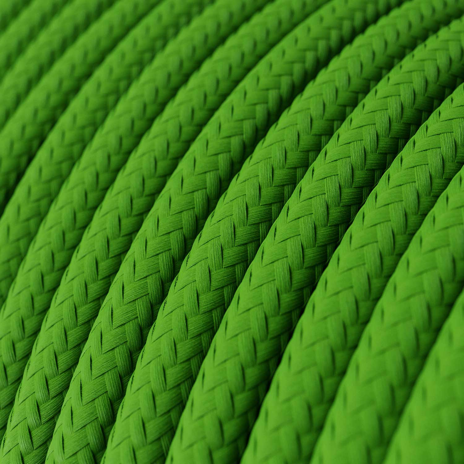 Cavo tessile per illuminazione Verde Lime - L'Originale Creative Cables, ideale per lampade creative - RM18