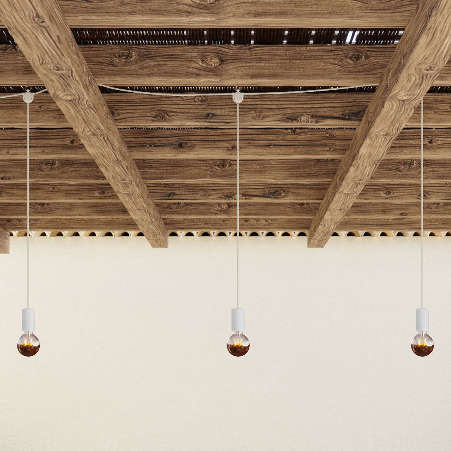 E-Snake Modulair Lampada da esterno IP65 portatile a 3 luci - Bianco