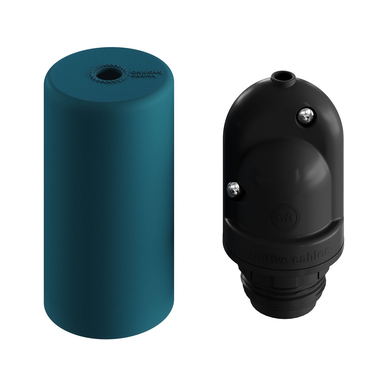 EIVA ELEGANT, kit portalampada per esterno E27 IP65 in silicone per sistema Modulair - Petrolio