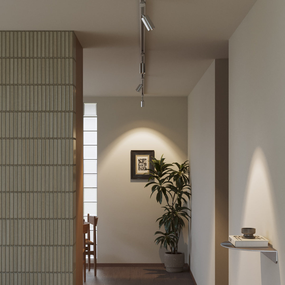 Faretto orientabile Bispot per sistema a binario - Cromo - Creative Cables