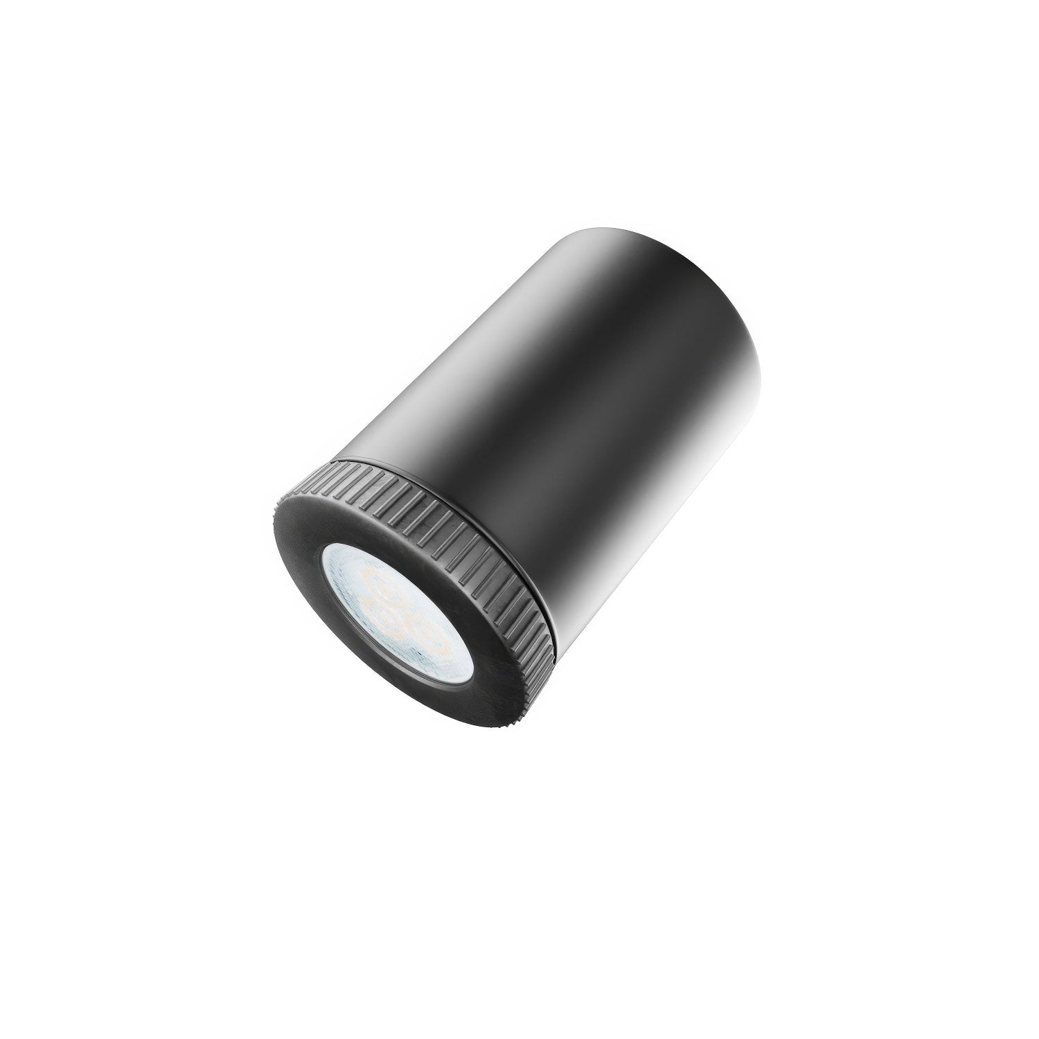 Fermaluce con 2 faretti orientabili Mini Spotlight GU1d0 - Nero