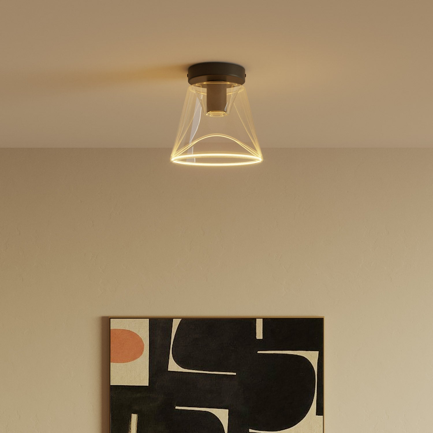 Fermaluce wall lamp Black with G01 bulb