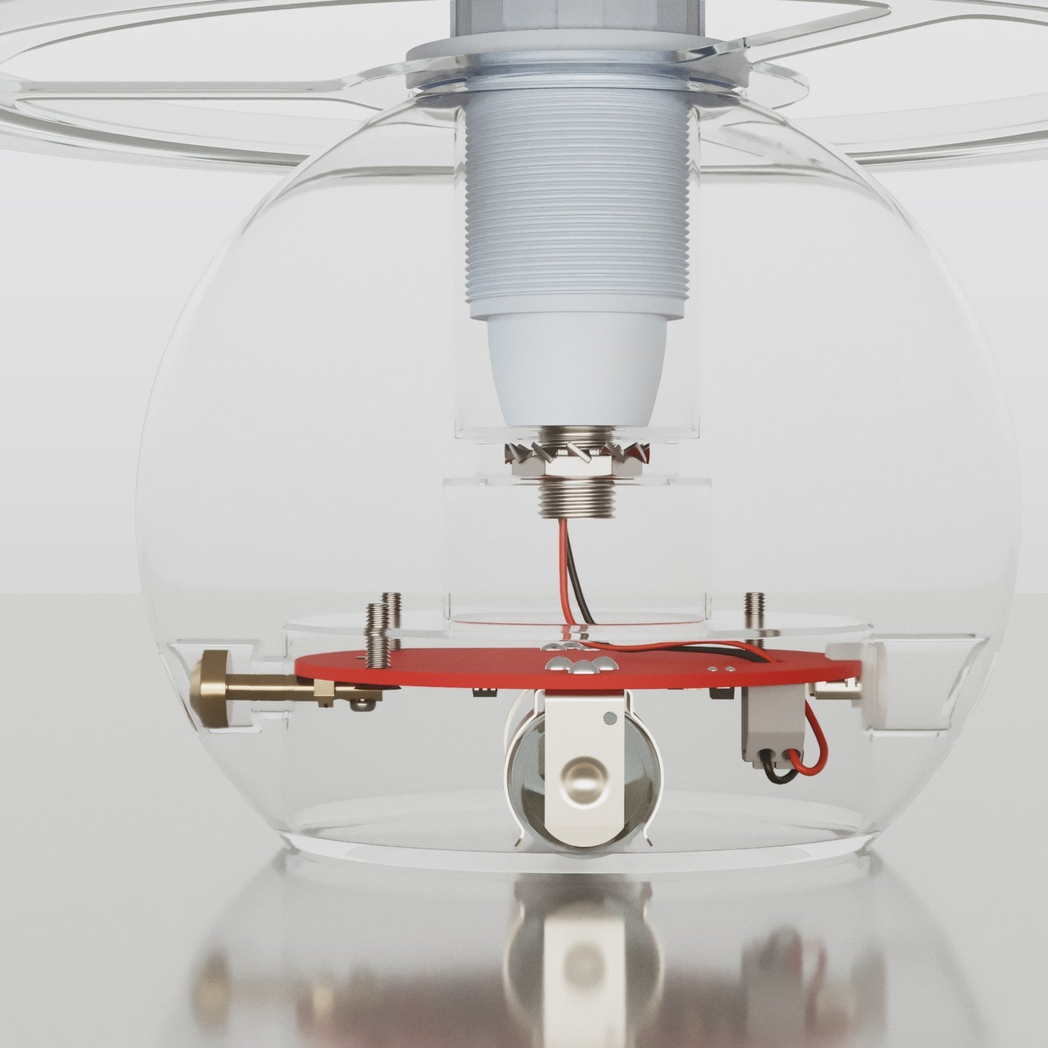 Kit elettronico per lampade a batteria 5V USB-C con portalampada E14 filettato - Bianco