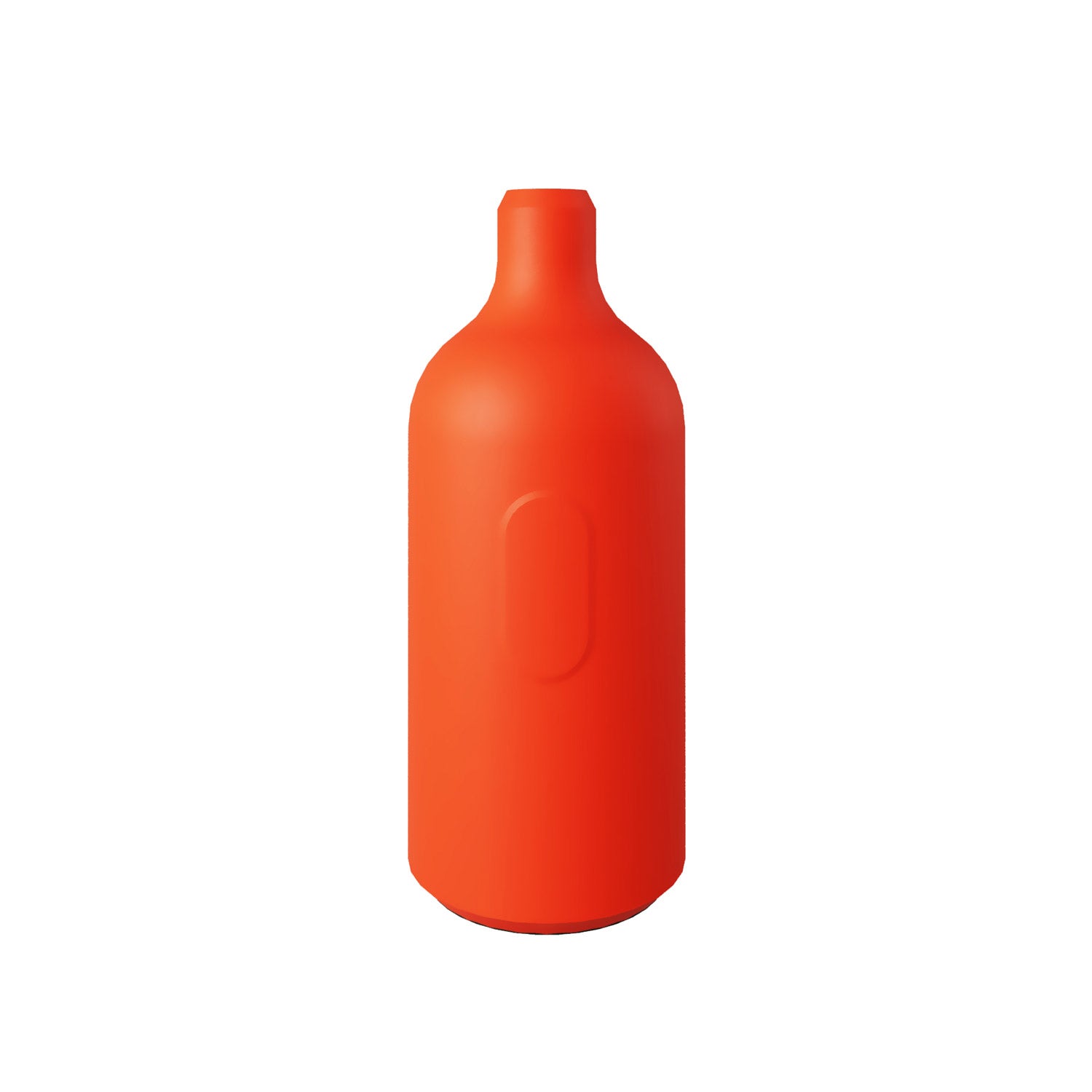 Kit portalampada E27 in silicone con interruttore e serracavo nascosti - Arancione