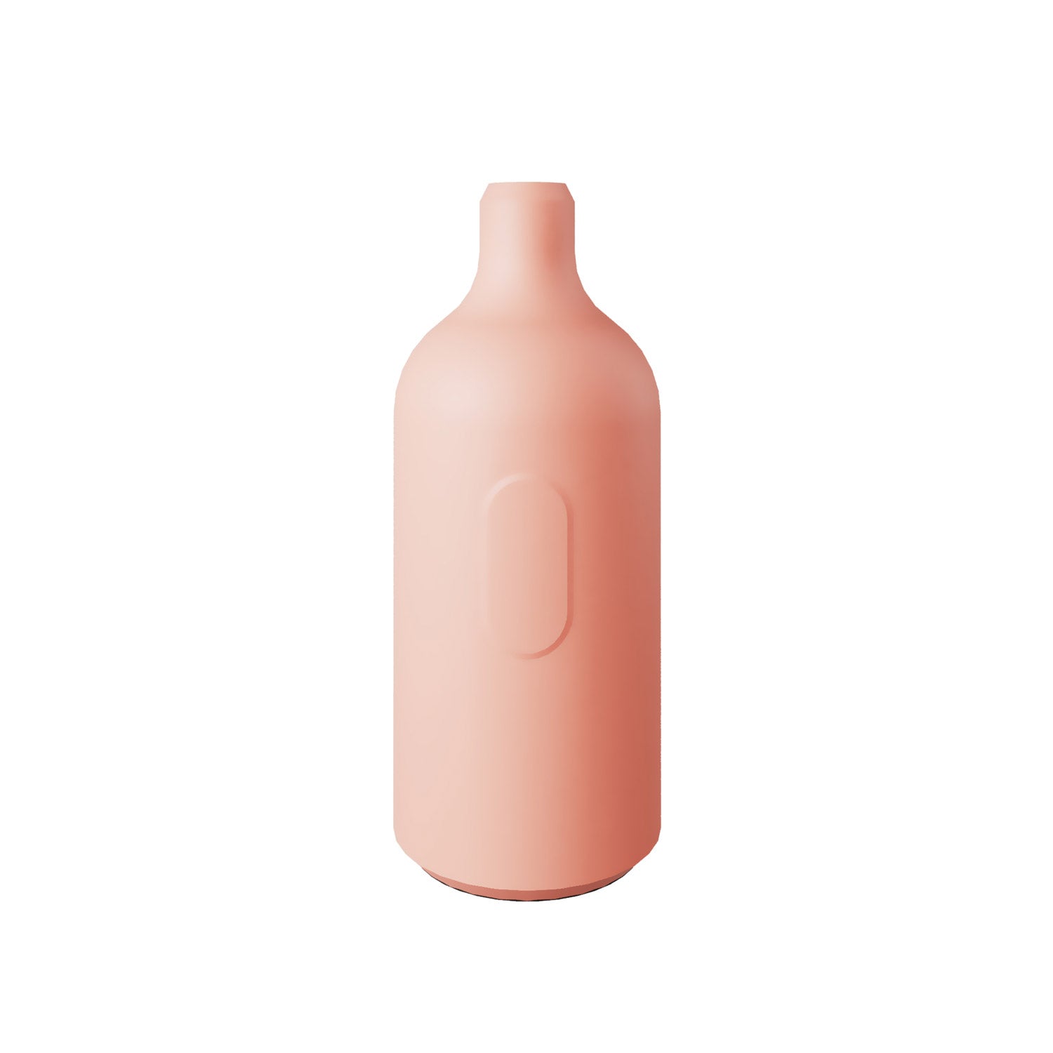 Kit portalampada E27 in silicone con interruttore e serracavo nascosti - Salmone
