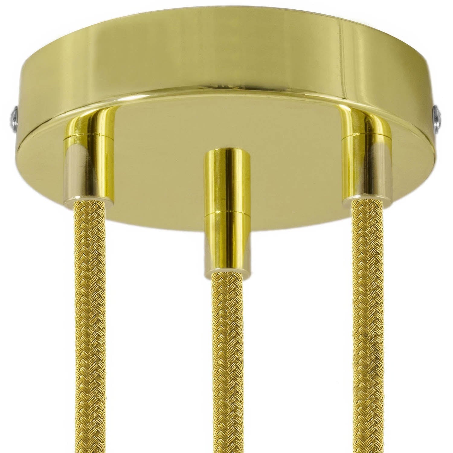 Kit rosone cilindrico in metallo a 3 fori - Ottone Cilindrico