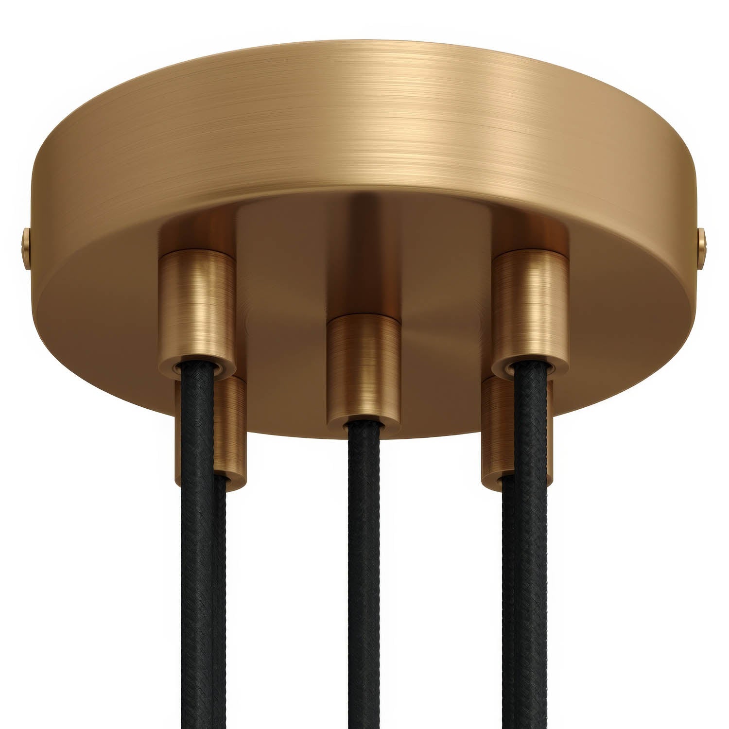Kit rosone cilindrico in metallo a 5 fori - Bronzo satinato Cilindrico