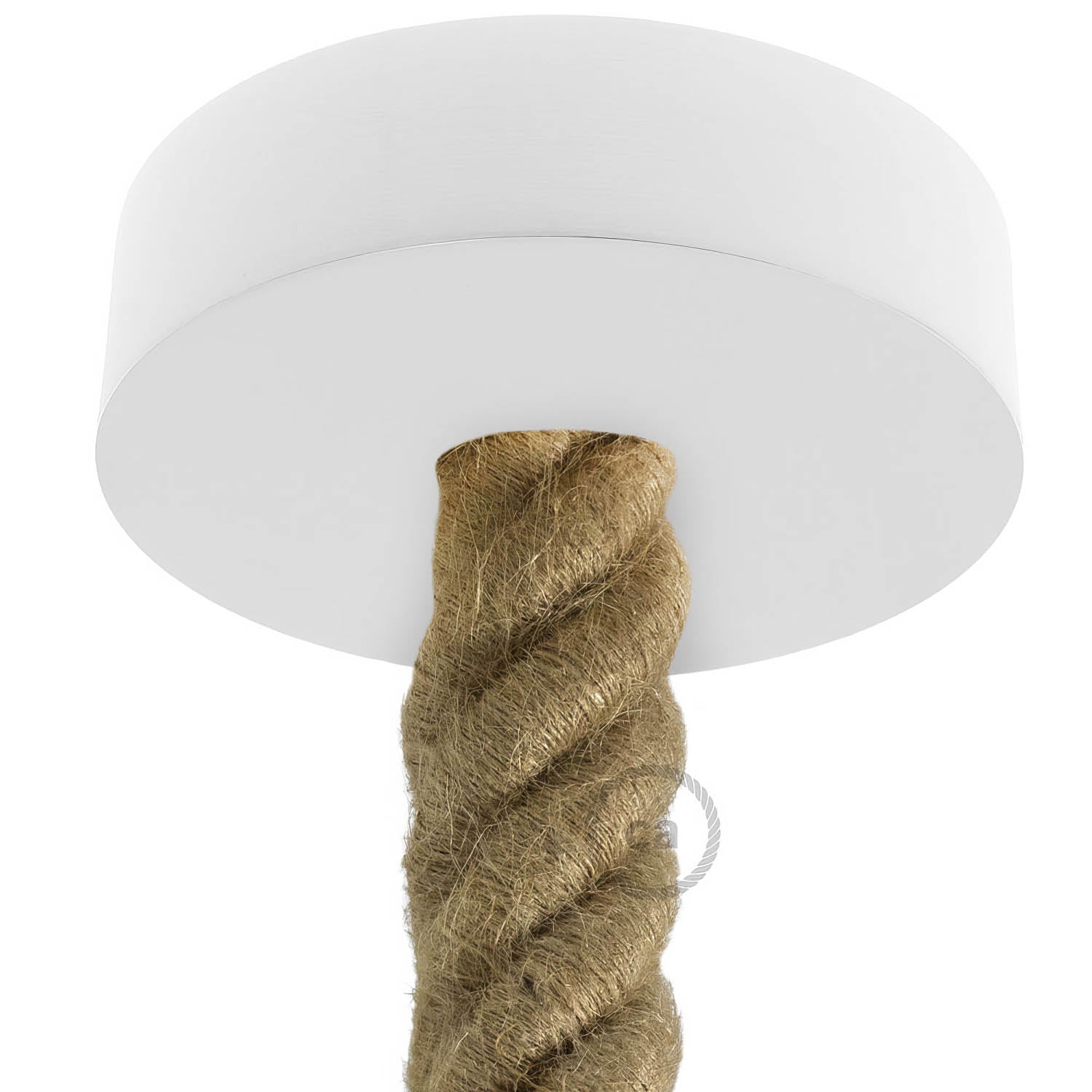 Kit rosone in legno per cordone 3XL - Bianco