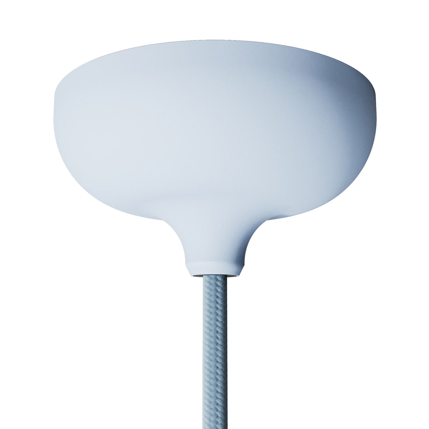 Kit rosone in silicone con foro centrale e predisposizione per foro laterale - Blu carta da zucchero