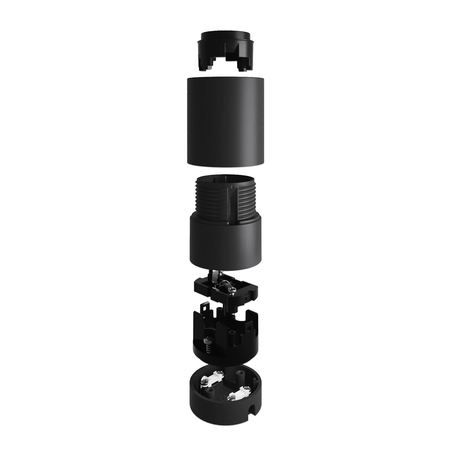 Kit Spostaluce con portalampada E27 - Nero