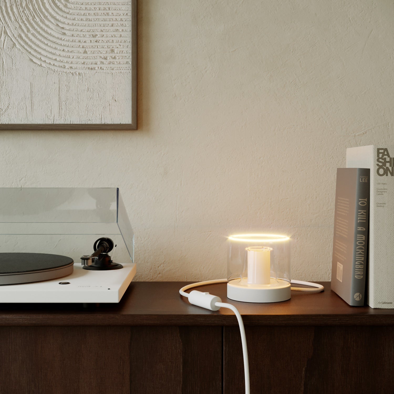 Lampada da tavolo Posaluce Ghost - Bianco