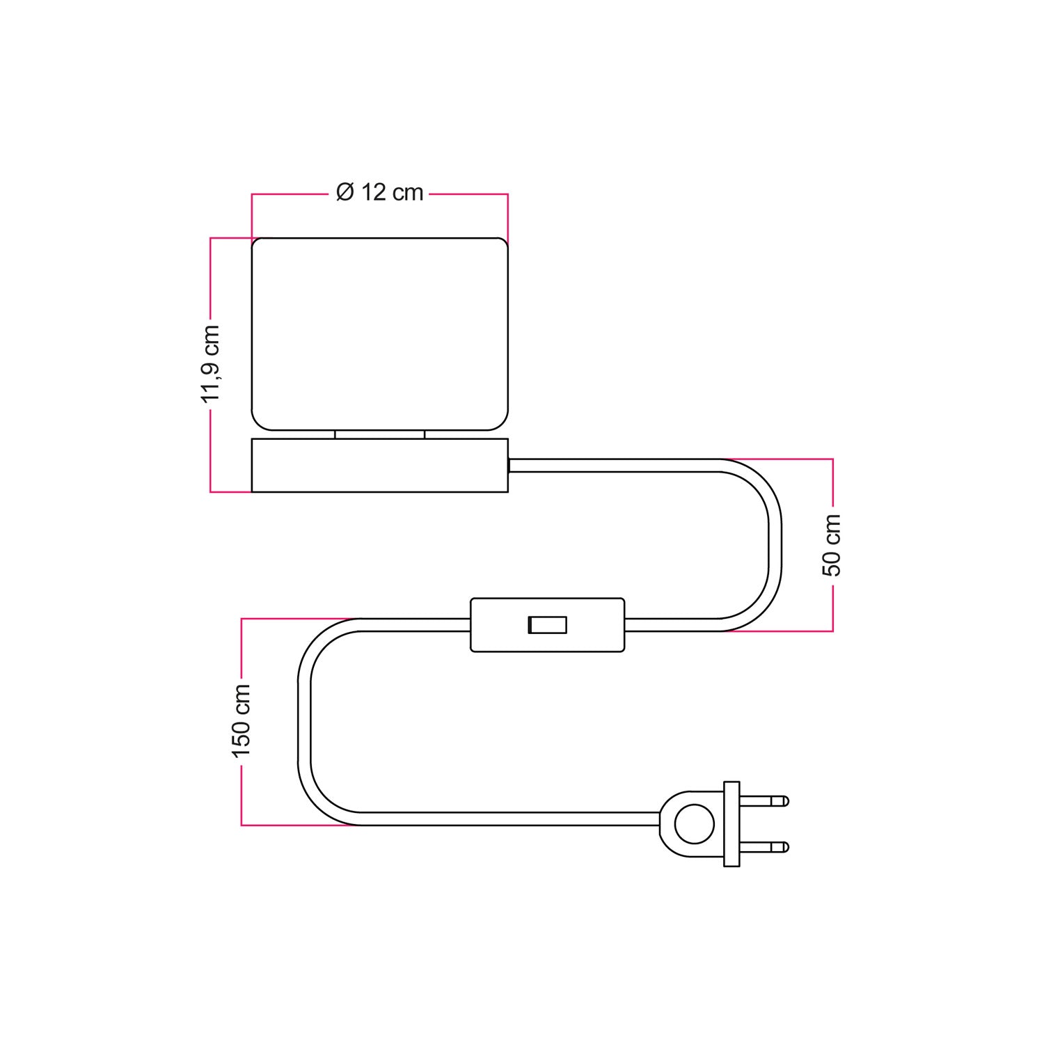 Lampada da tavolo Posaluce Ghost - Titanio satinato