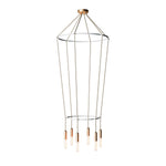 Lampadario 2 Cage a 6 cadute P-Light - Bronzo satinato