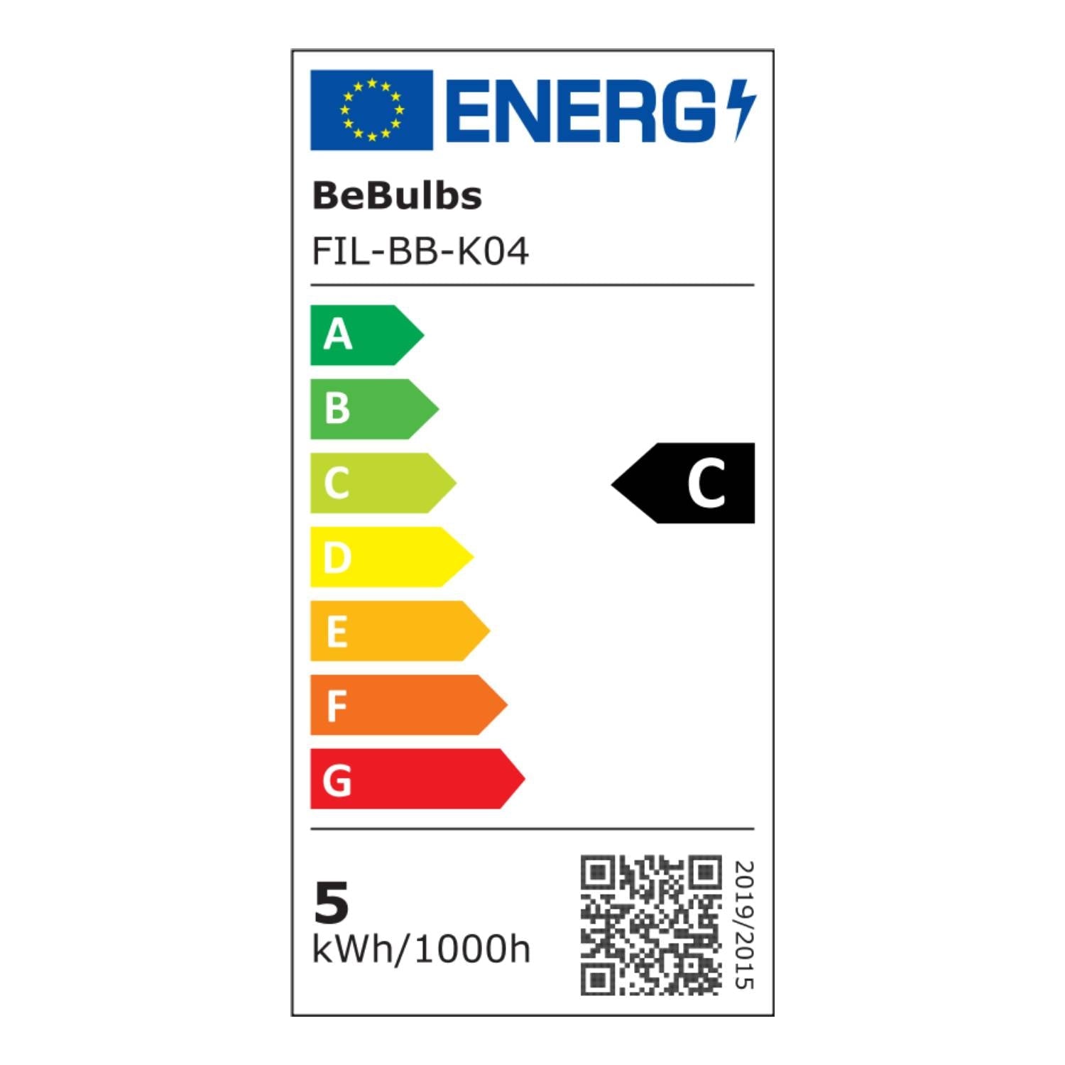Lampadina LED Maria G125 4,8W 806Lm E27 2700K Dimmerabile - Arancione