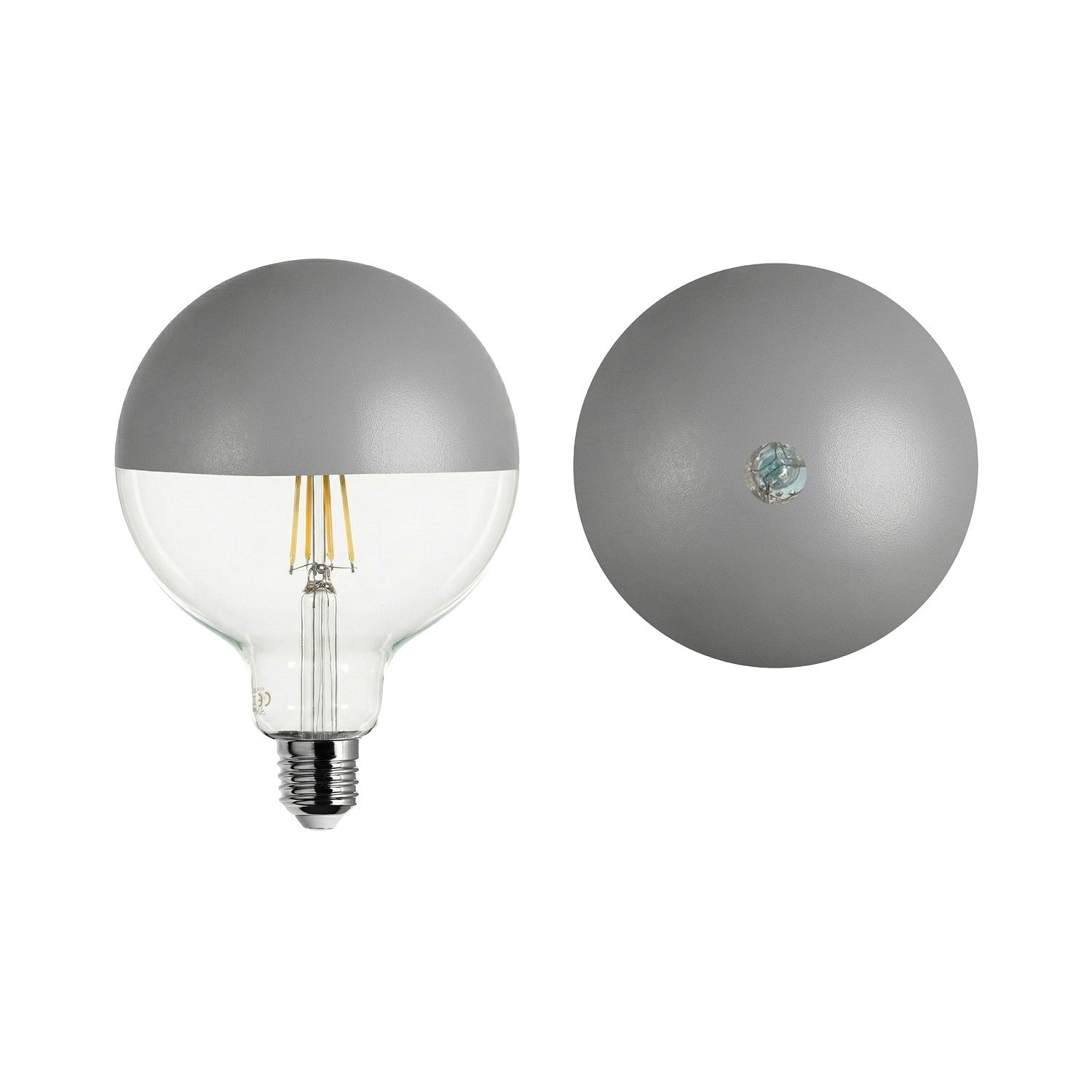 Lampadina LED Maria G125 4,8W 806Lm E27 2700K Dimmerabile - Grigio