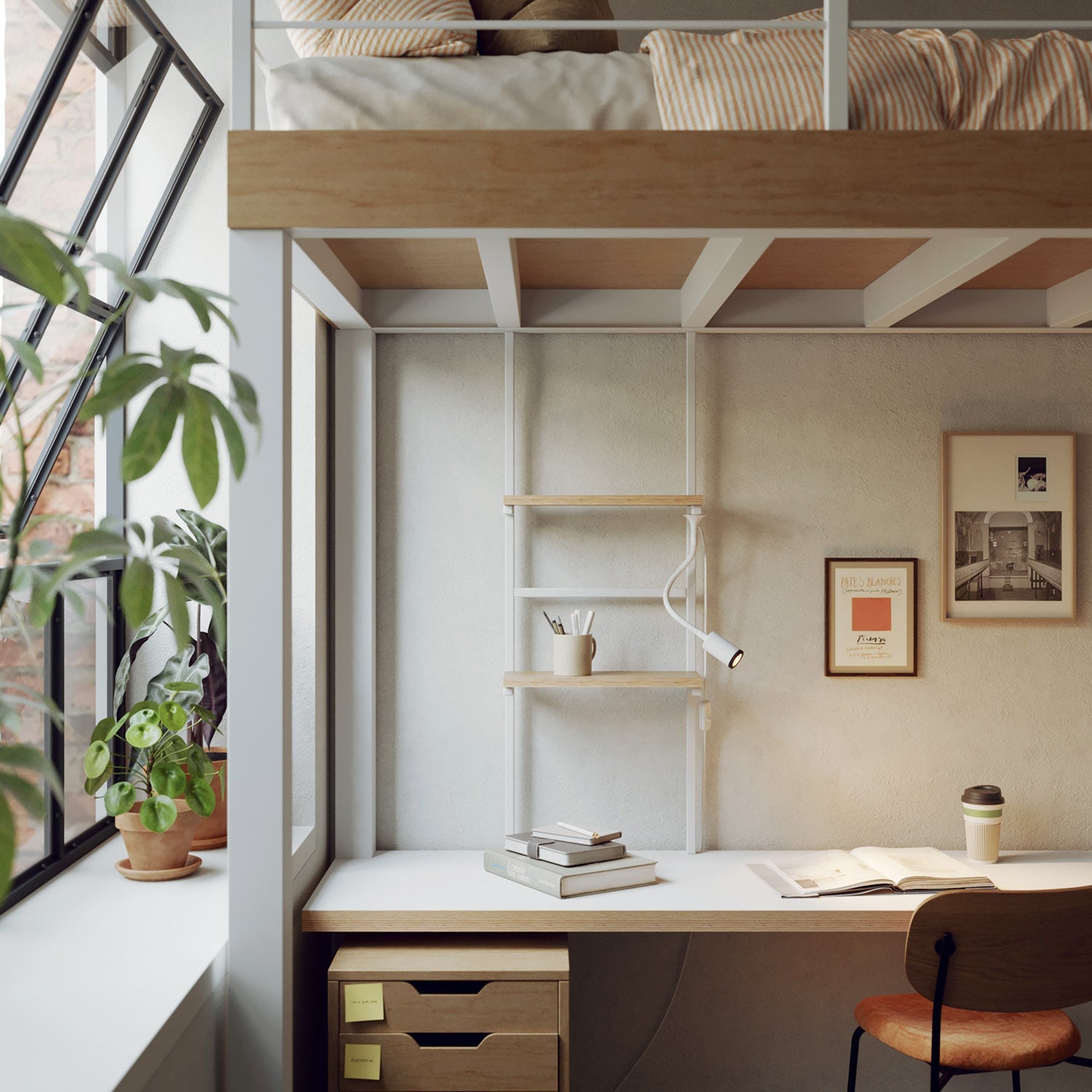 MAG-Y, kit supporto magnetico per lampada - Bianco opaco