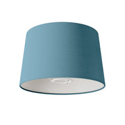 Athena-Lampenschirm mit E27-Fassung für Tischlampe – Stoff Hellblau Severos