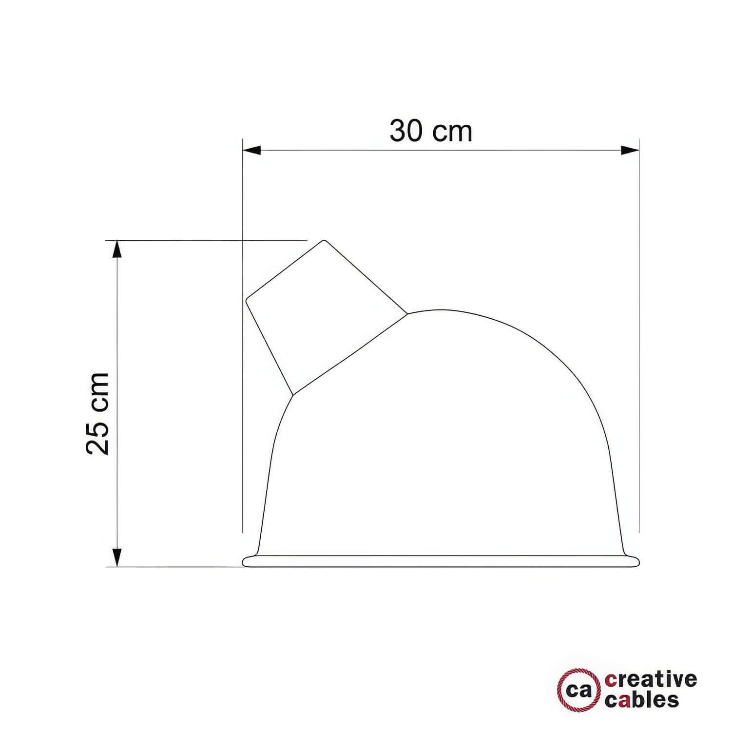 Paralume Broadway in metallo smaltato con attacco E27 - Nero
