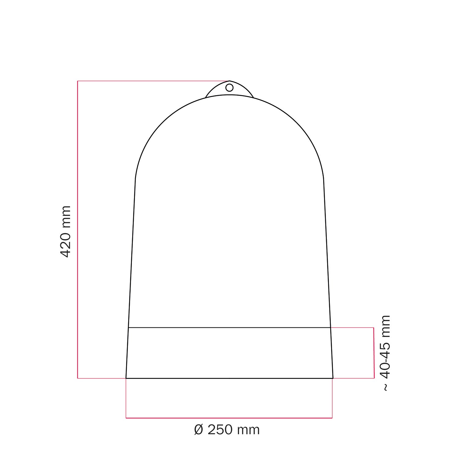 Paralume Campana XL bicolore in ceramica Bianco e Giallo, collezione Materia - Made in Italy