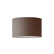 Paralume Cilindro L in tessuto con attacco E27 - Made in Italy - Camelot Marrone