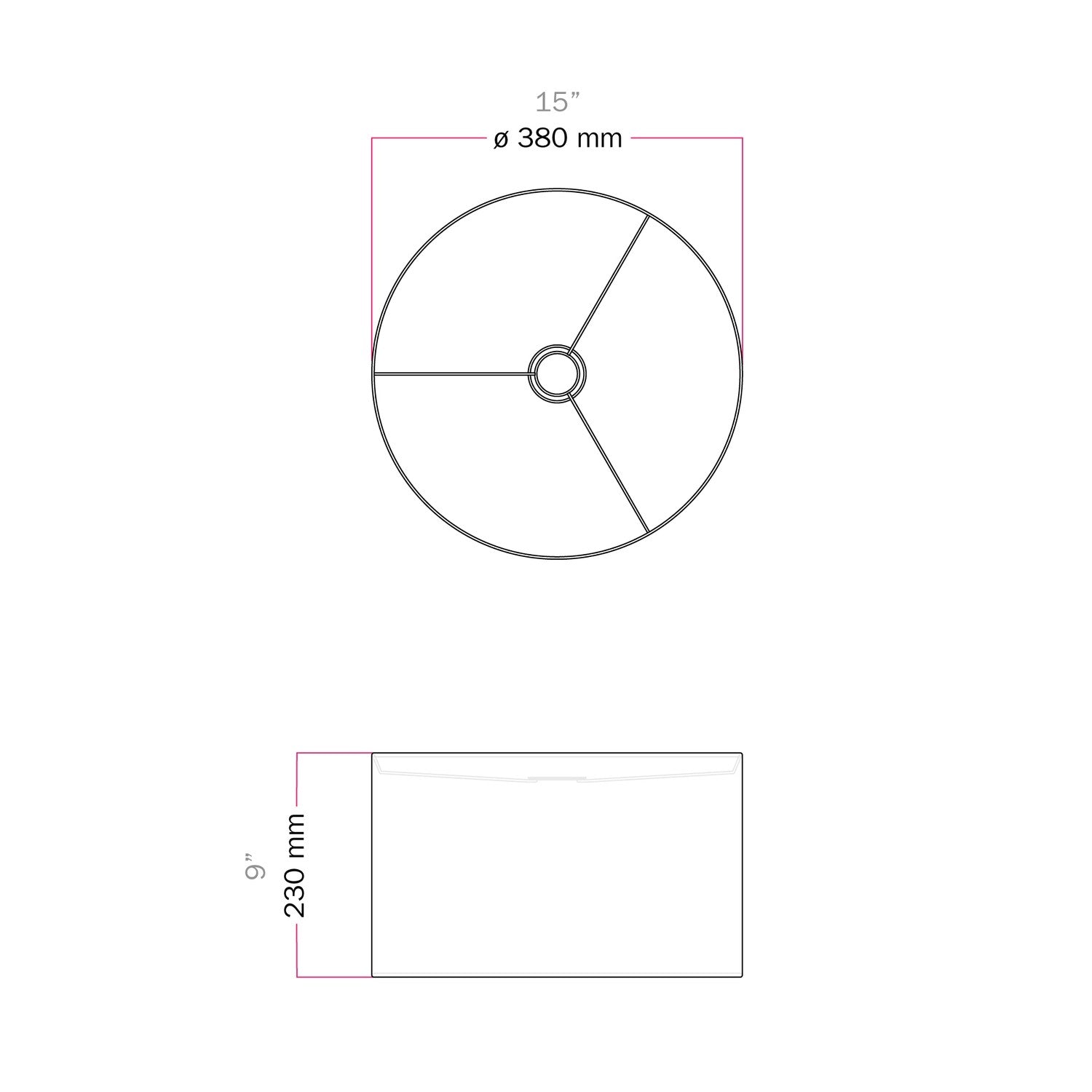 Paralume Cilindro L in tessuto con attacco E27 - Made in Italy - Lana Aragosta