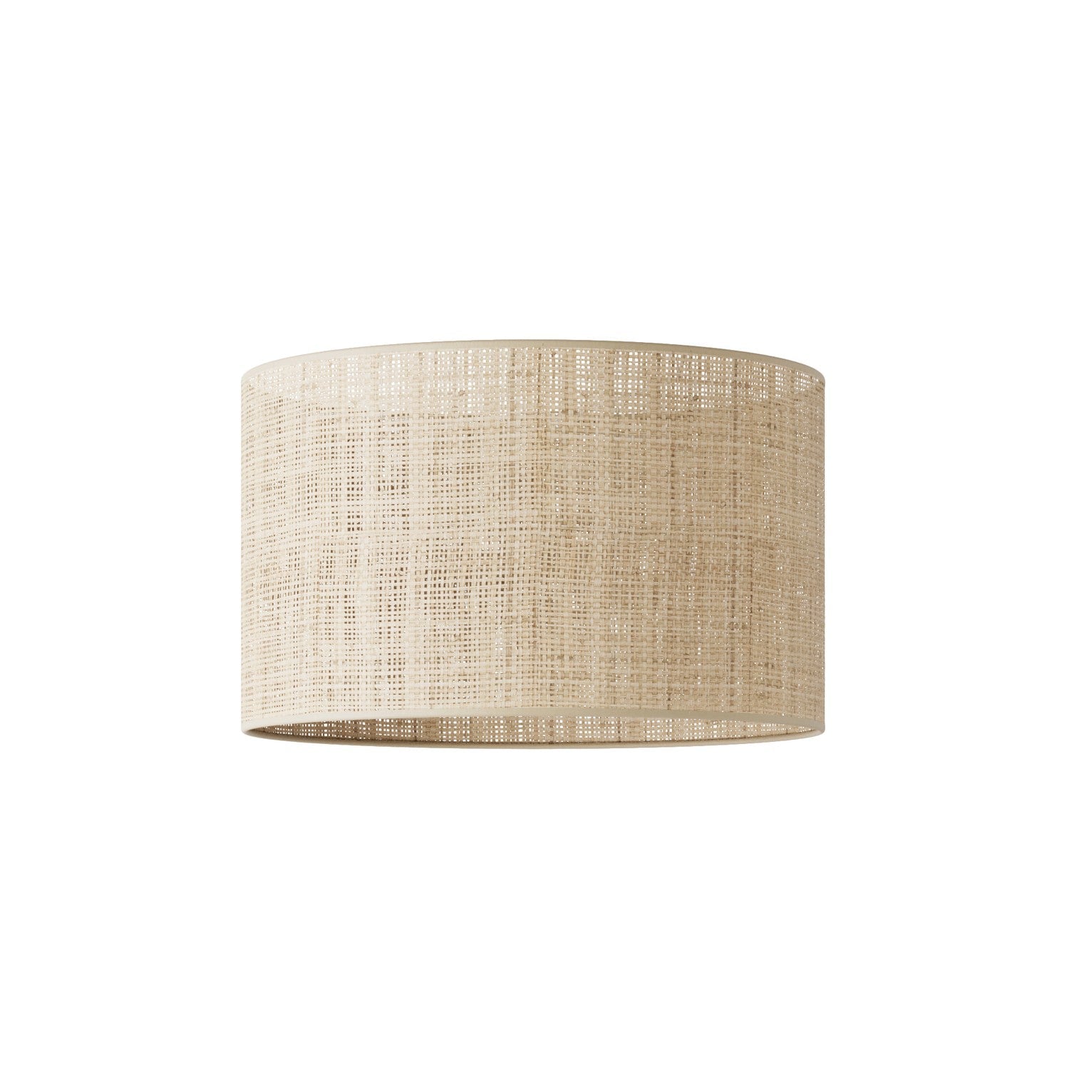 Paralume Cilindro L in tessuto con attacco E27 - Made in Italy - Raphia