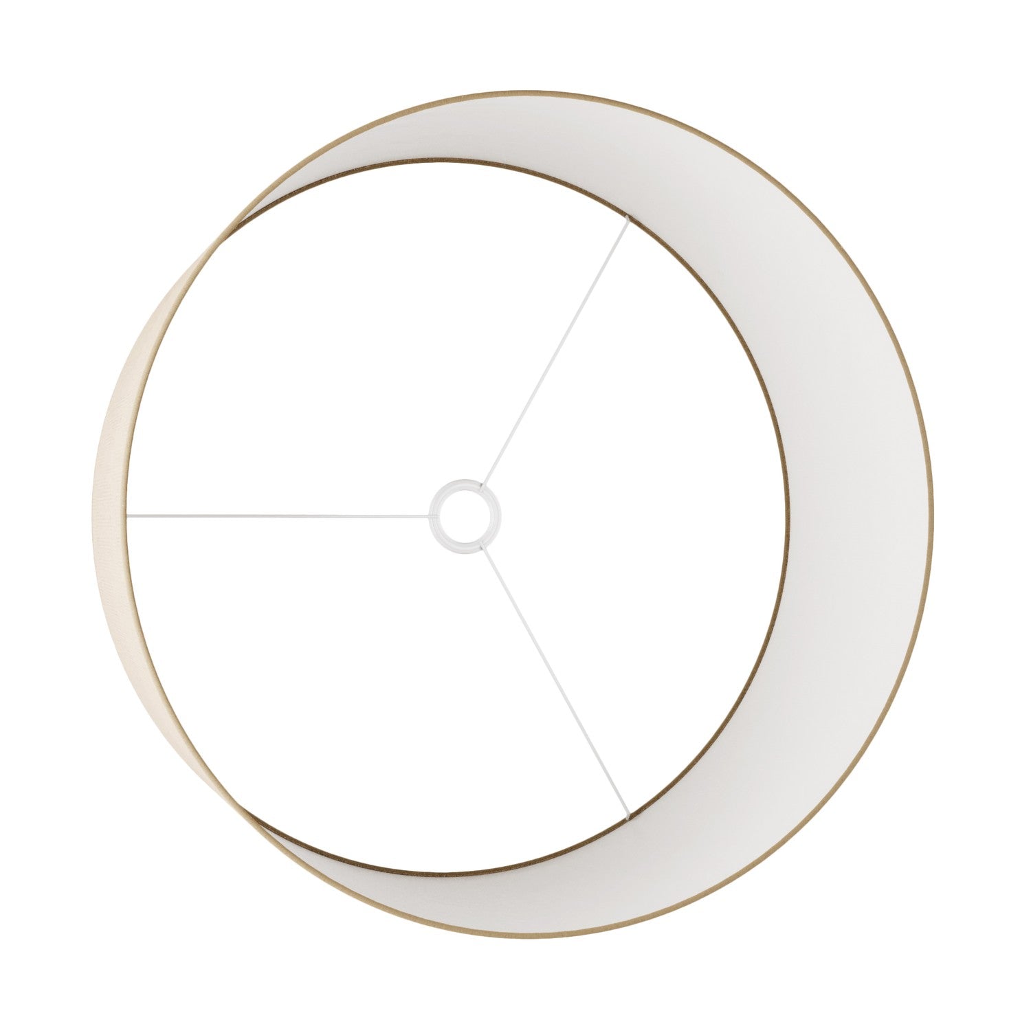Paralume Cilindro XXL in tessuto con attacco E27 - Made in Italy - Juta Naturale