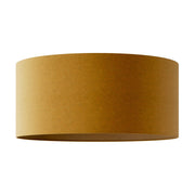 Paralume Cilindro XXL in tessuto con attacco E27 - Made in Italy - Lana Senape