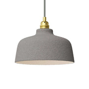 Paralume Coppa in ceramica, collezione Materia - Made in Italy - Effetto cemento