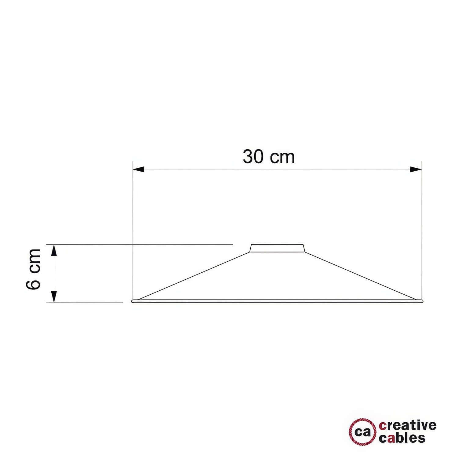 Paralume Swing in metallo smaltato per portalampada E27 - Petrolio