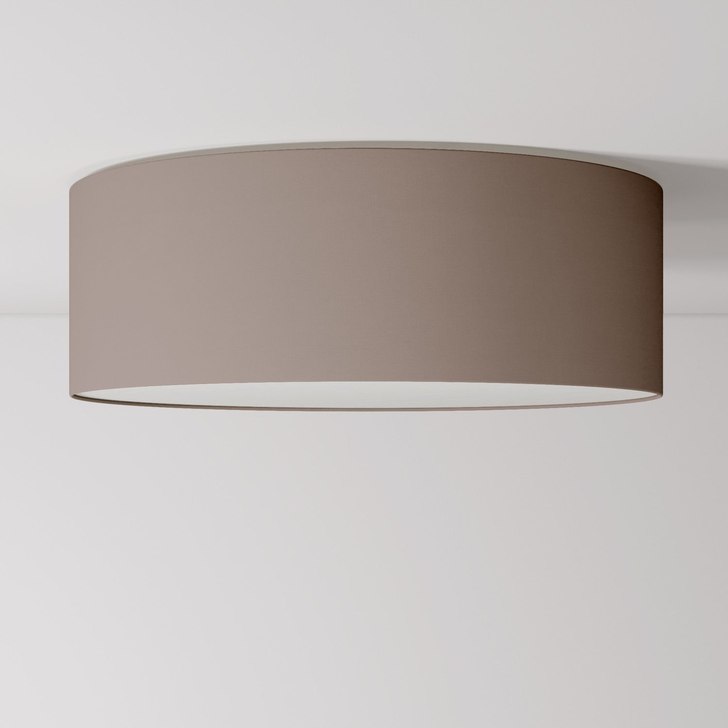 Plafoniera in tessuto Large Arenal cenere - Made in Italy